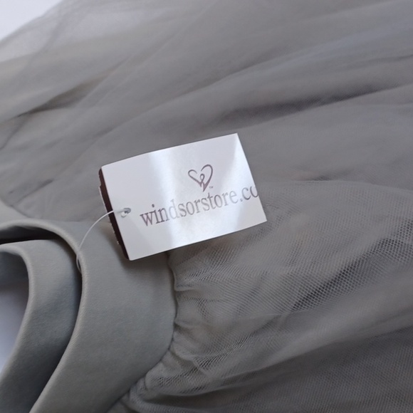 Windsor Silver/Gray Tulle Ballerina Poofy Skirt - Picture 7 of 7